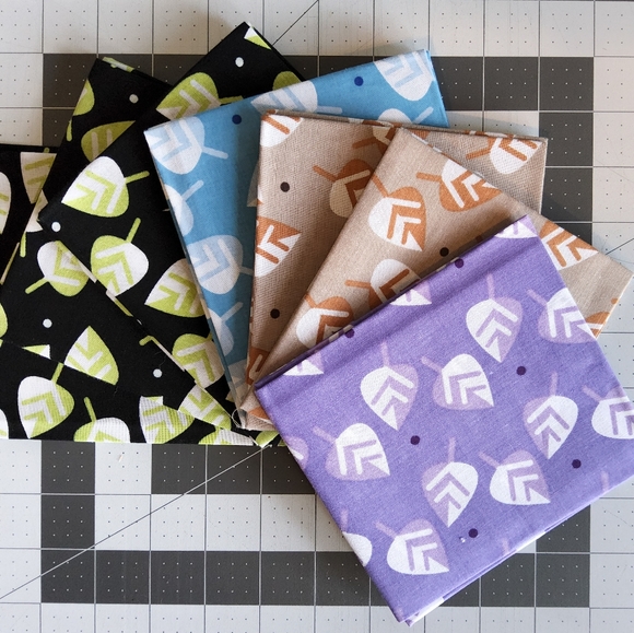 Cotton Quilting Craft Fabric Fat Quarter Bundle Floral Green Blue Brown 35 FQ - Picture 4 of 6